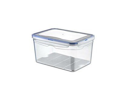 dóza 1,3l obdél. 18x13x9,5cm, patentní víčko, plast