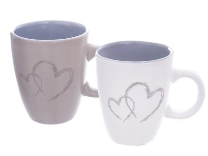 hrnek 140ml-2ks-Double LOVE, keramika