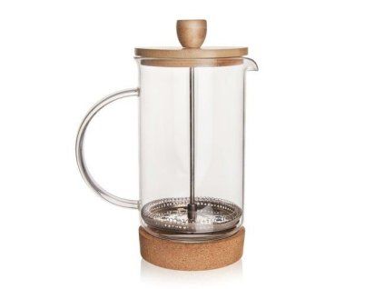 konvice 0,75l CORK, COFFEE MAKER, sklo/NR/bambus