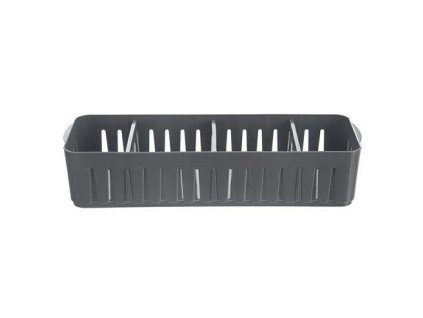 košík 32x10x6,8cm FLEXI, organizér šedý, plast