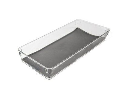 organizér 40,3x16,2x4,5cm GREY, transp.plast