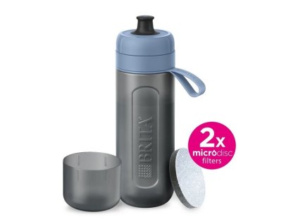 láhev BRITA 0,6l Fill&Go Active, modrá filtrační+2x Micro Disc