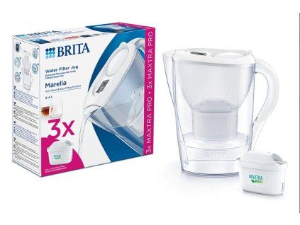 konvice BRITA 2,4l Marella BÍLÁ+3ks filtrů PO