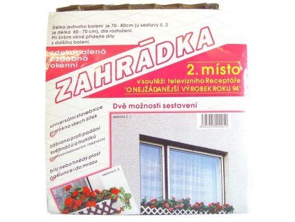 zahrádka okenní HNĚDÁ 70-80cm, plast