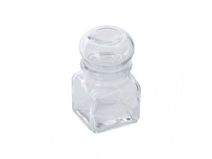 dóza 120ml TK120/2, 5,5x5,5x9cm, sklo