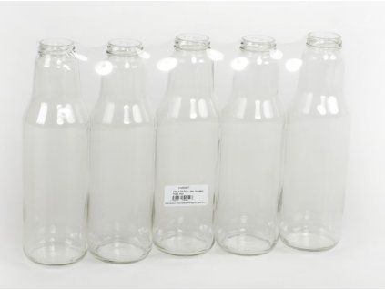 láhev 0,75l SOK - 5ks, šroubení, TO43, sklo