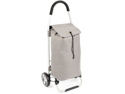 taška s kol. 40l, PRAGA šedá (30kg), kov.rám