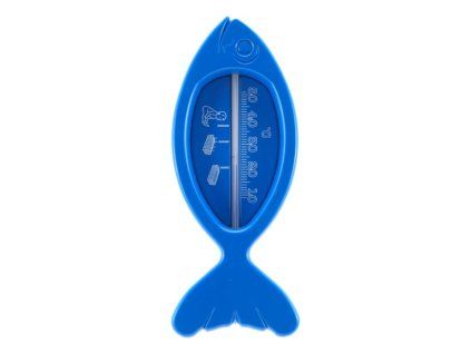 teploměr 15,0x6cm koup., 10°C+50°C, RYBA modrá, dětský