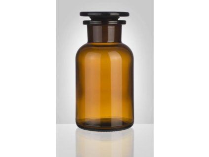 dóza-prachovnice  250ml-kul.hnědá, zabr.víko, sklo