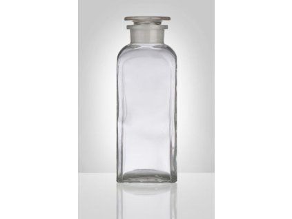 dóza-prachovnice  750ml-hran.čirá, zabr.víko, sklo