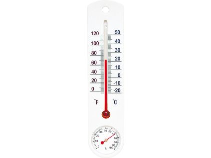 teploměr+vlhkoměr 25x5,5cm univ., -20°C+50°C