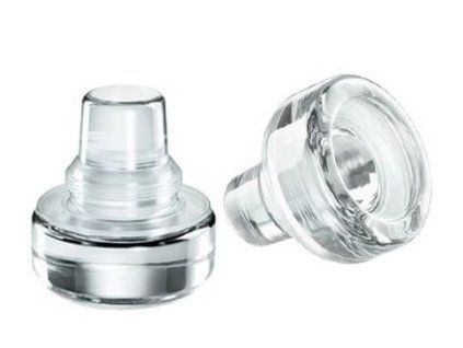 zátka  0,5l láhve VINOLOK d17,5mm čiré sklo/silikon