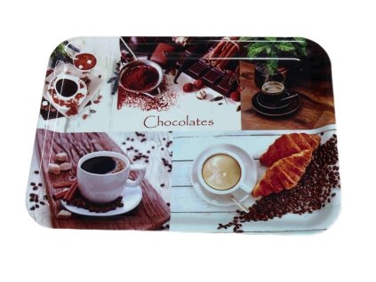 podnos 28x20cm, CHOCOLATES, DEKORATIVNÍ, melamin