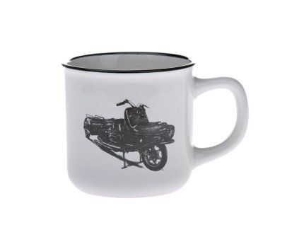 hrnek 330ml-1ks-SKÚTR ČZ 175/501 PRASE RETRO, d 9x8,5cm, keramika