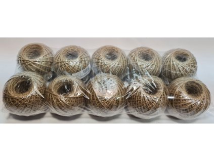 motouz 100g JUTA,  67m, TEX500x3, CZ, přírodní
