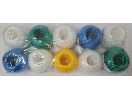 motouz  50g PP, 25m, dTEX 20000, CZ, barevný