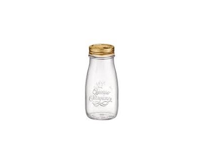 láhev zavař. 400ml QUATTRO ST. d7,43x15,5cm, kov.šr.uzávěr