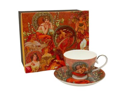 šapo 250ml-1ks, A.MUCHA, tmavý, DB, porcelán