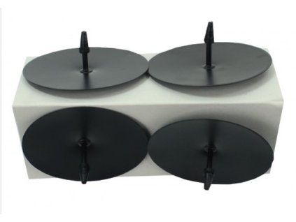 bodec- 4ks-d55mm-černý do adv.věnce, hrot 5cm/2cm, kov