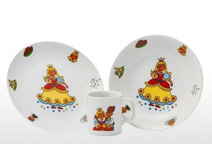 soupr. 3díl. PRINCEZNA, děts.jídel., porcelán