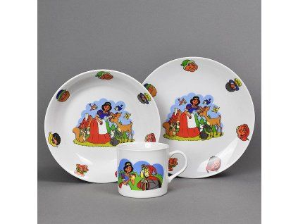soupr. 3díl. SNĚHURKA, děts.jídel., porcelán