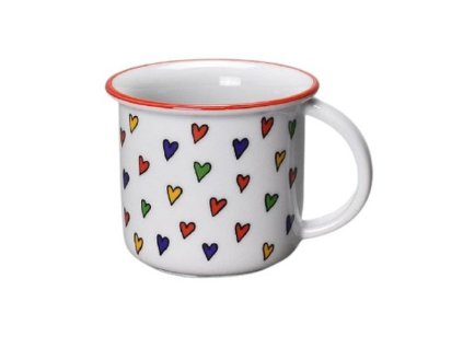 hrnek 250ml TINA - SRDÍČKA kanta, čes.porcelán