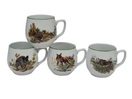 hrnek 300ml BAŇÁK-PODHOR. ZVĚŘ, čes.porcelán