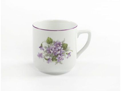 hrnek 400ml PĚTKA-FIALKY 8354 V+V3, čes.porcelán