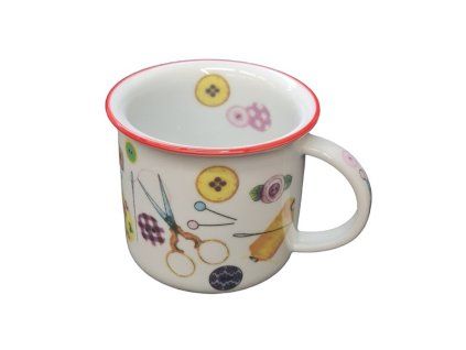 hrnek 250ml TINA - ŠITÍ, KANTA U3087, čes.porcelán