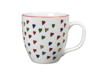 hrnek  80ml HARRY mini, SRDÍČKA, bílý čes.porcelán