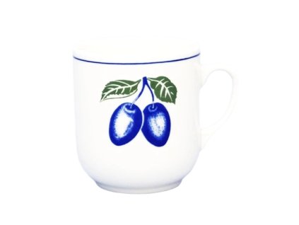 hrnek 300ml TROJKA-ŠVESTKY PG003, čes.porcelán