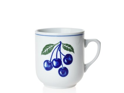 hrnek 300ml TROJKA-TŘEŠNĚ PG001, čes.porcelán