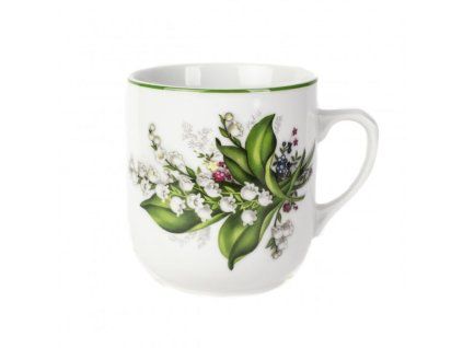 hrnek 300ml TROJKA-KONVALINKA, čes.porcelán