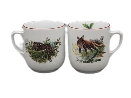 hrnek 300ml TROJKA-PODH.ZVĚŘ Z42+Z03, čes.porcelán