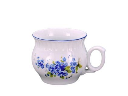 hrnek 290ml DARUME-POMNĚNKY modrá, čes.porcelán