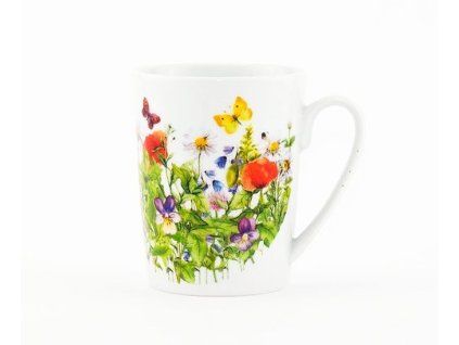 hrnek 280ml SISI LOUKA A MOTÝLCI, čes.porcelán