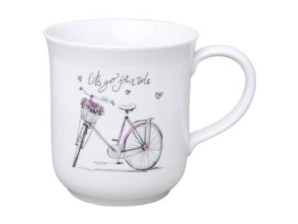 hrnek 380ml TINA - DÁM. KOLO A57460, čes.porcelán
