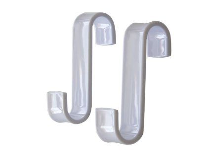 háček- 2ks koupel., na topný žebřík, plast