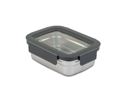 dóza 0,60l MISTY 16,7x12,3x 5,3cm, patent., NR/víko okénko, plast