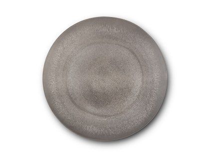 talíř d19,0cm dezertní, šedý, ALEXANDRA, v.2,0cm, porcelán