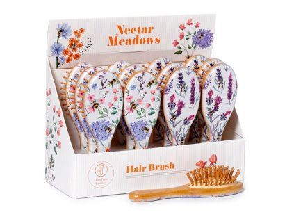 hřeben-kartáč VČELA-MEADOWS, 100%bambus