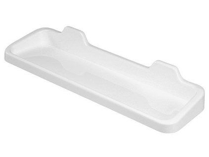 police koup.1p.rovná 60x12cm bílá-plast