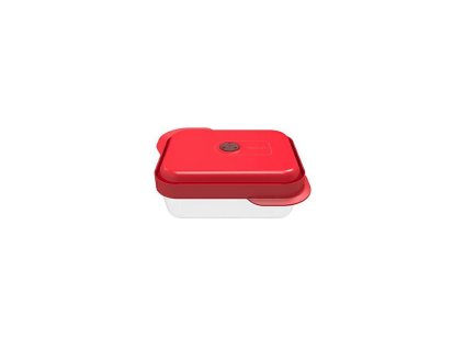 dóza 1,0l TEFAL obdelníková, červená/čirá, plast