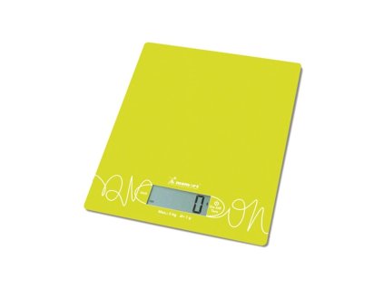 váha  5kg kuch.dig., 6855-zelená, sklo, vč. bat.