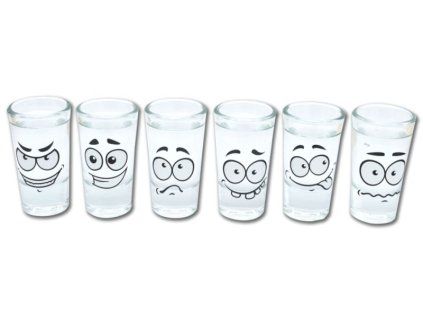 sklen.  25ml, 6ks, FUNNY panák