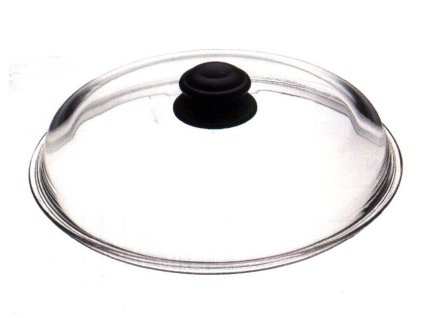 poklice d32cm sklo, vč.plast. úchytu do 250°C, vhodné na BAF