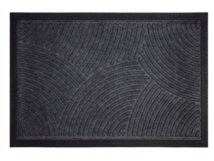 rohož  60x40cm VLNKY DN-01 šedá, guma+textil