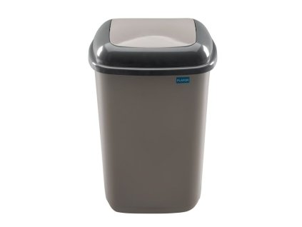 koš odp.12l QUATRO šedýmocca,rovný výklop
