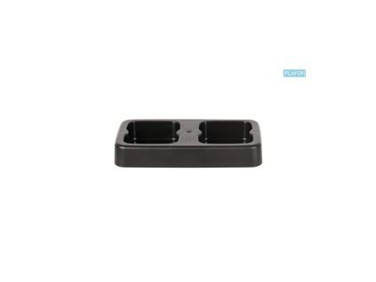 stojan na 2 koše odp.20l FLAP BIN, černý, 49x27x7,5cm,plast