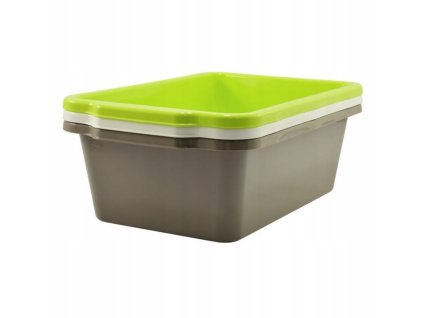 dřez 25,0l hranatý MIX barev, 57,8x37,8x18,7cm, pevný plast